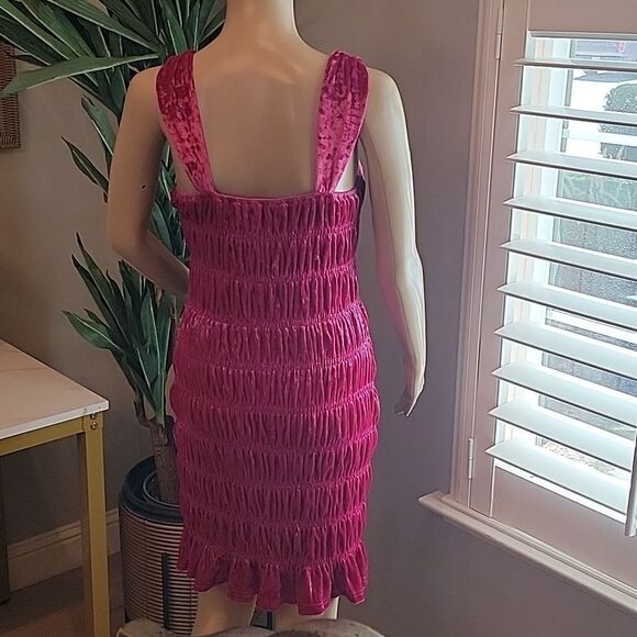 En Saison by Anthropologie size M ruched velvet dress - Picture 8 of 10